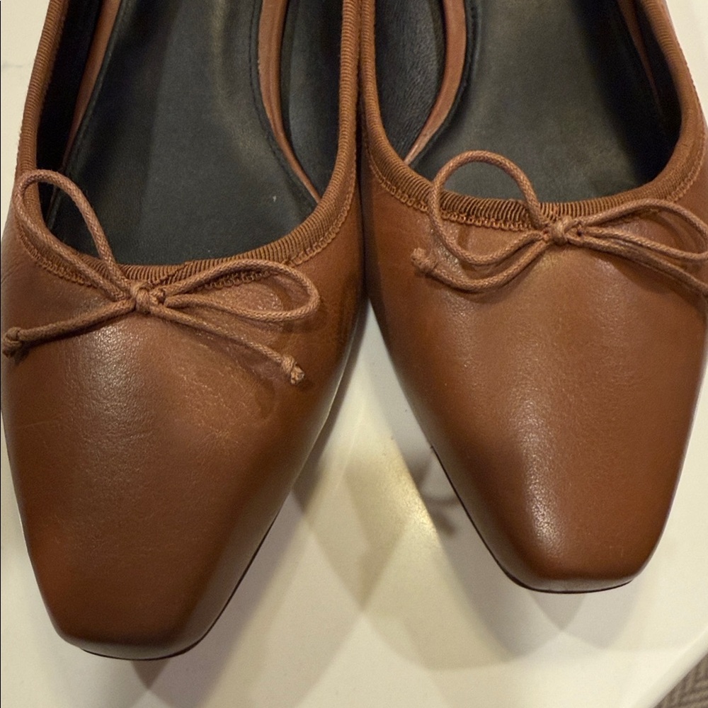 Veronica Beard Vero Brown Leather shoe - Picture 6 of 7